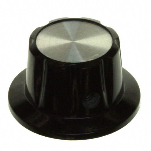 【PKB70B1/4】KNOB FLUTED W/SKIRT 0.250" PLAST